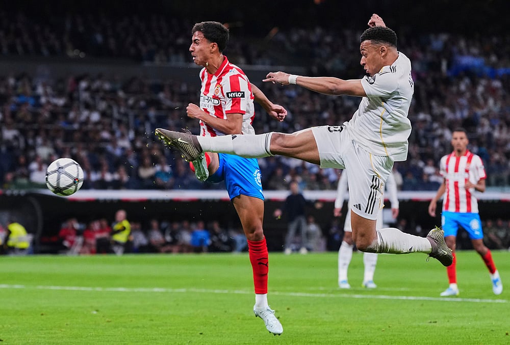 Real Madrid vs Girona Spanish La liga soccer-Mbappe