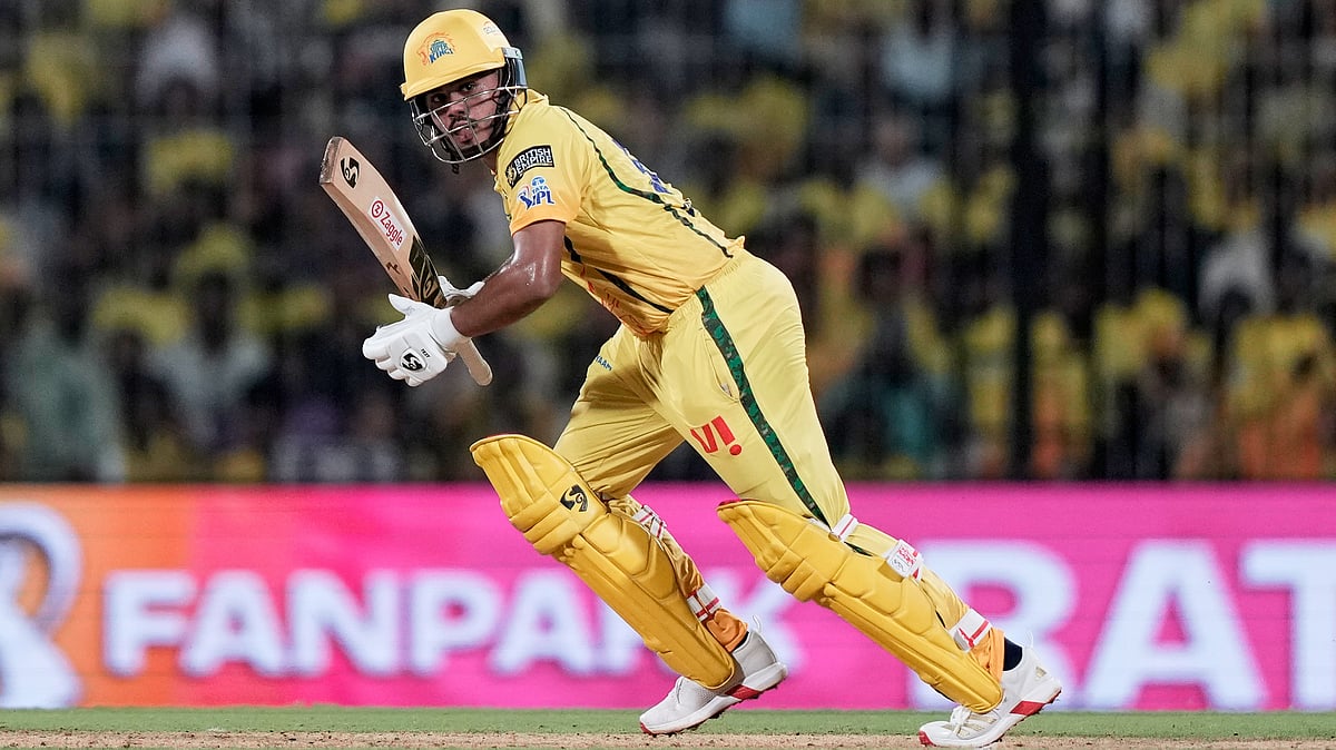 Ayush Mhatre in action in CSK vs DC IPL 2026 match at the MA Chidambaram Stadium in Chennai.  - AP Photo