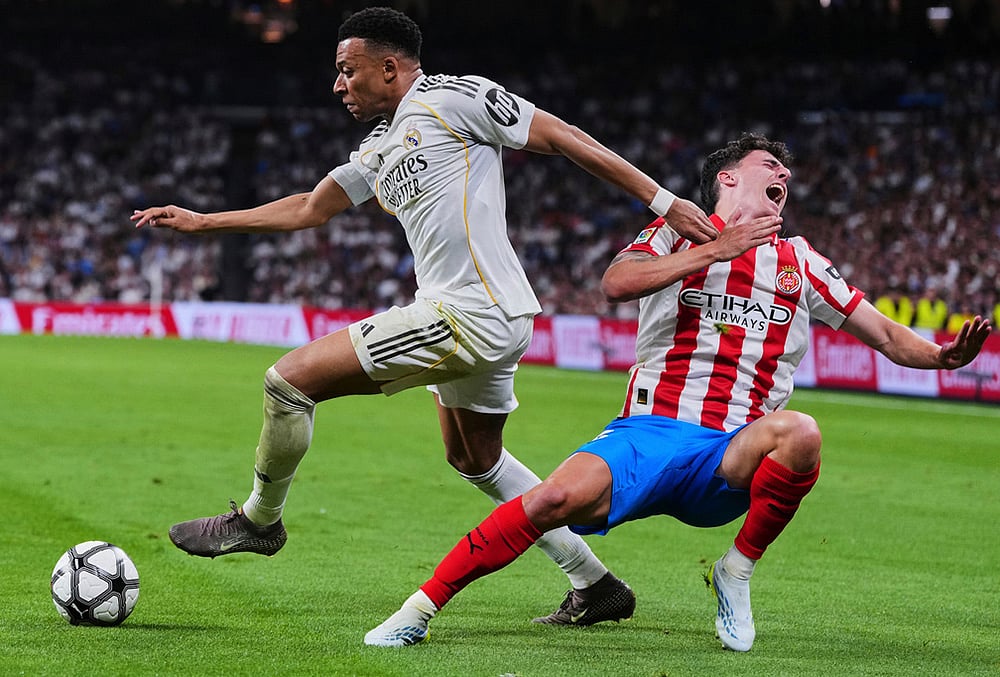 Real Madrid vs Girona Spanish La liga soccer-Kylian Mbappe