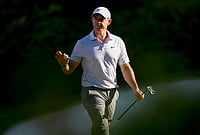 The Masters, Round 2: Rory McIlroy Sets Augusta National Record With Six-Shot Lead | Photo: AP/Matt Slocum : Rory McIlroy, of Northern Ireland, waves after his putt on the 13th hole during the second round of the Masters golf tournament at the Augusta National Golf Club in Augusta, Georgia.