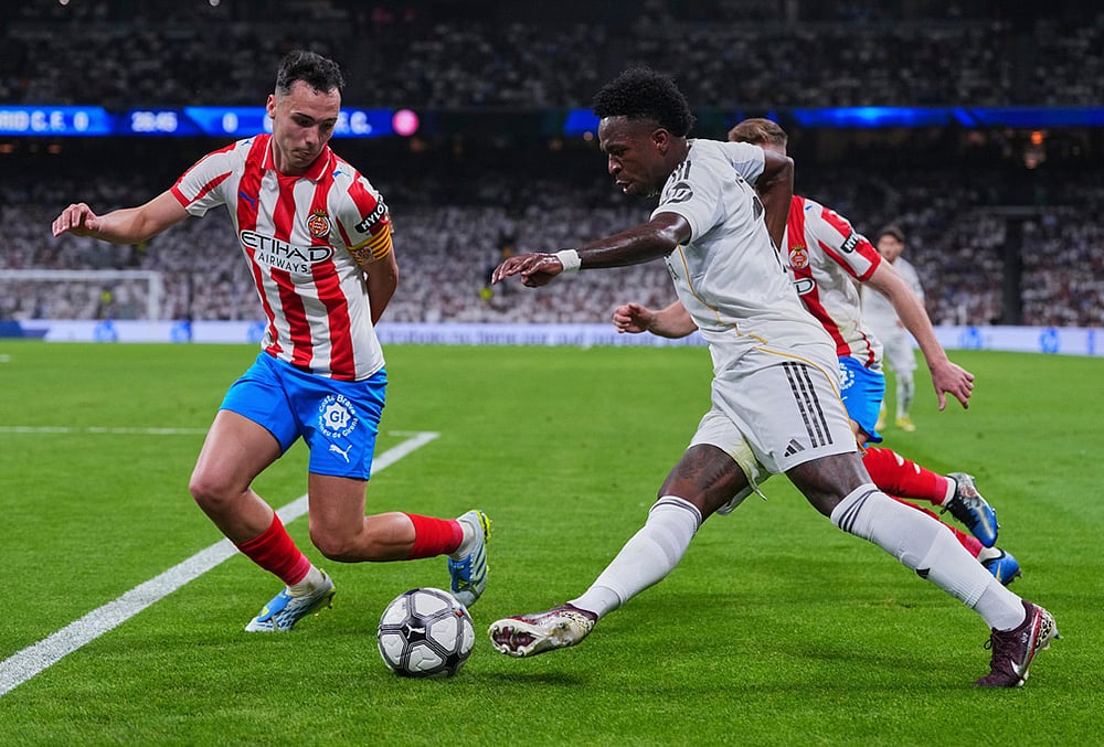 Real Madrid vs Girona Spanish La liga soccer-Vinicius Junior