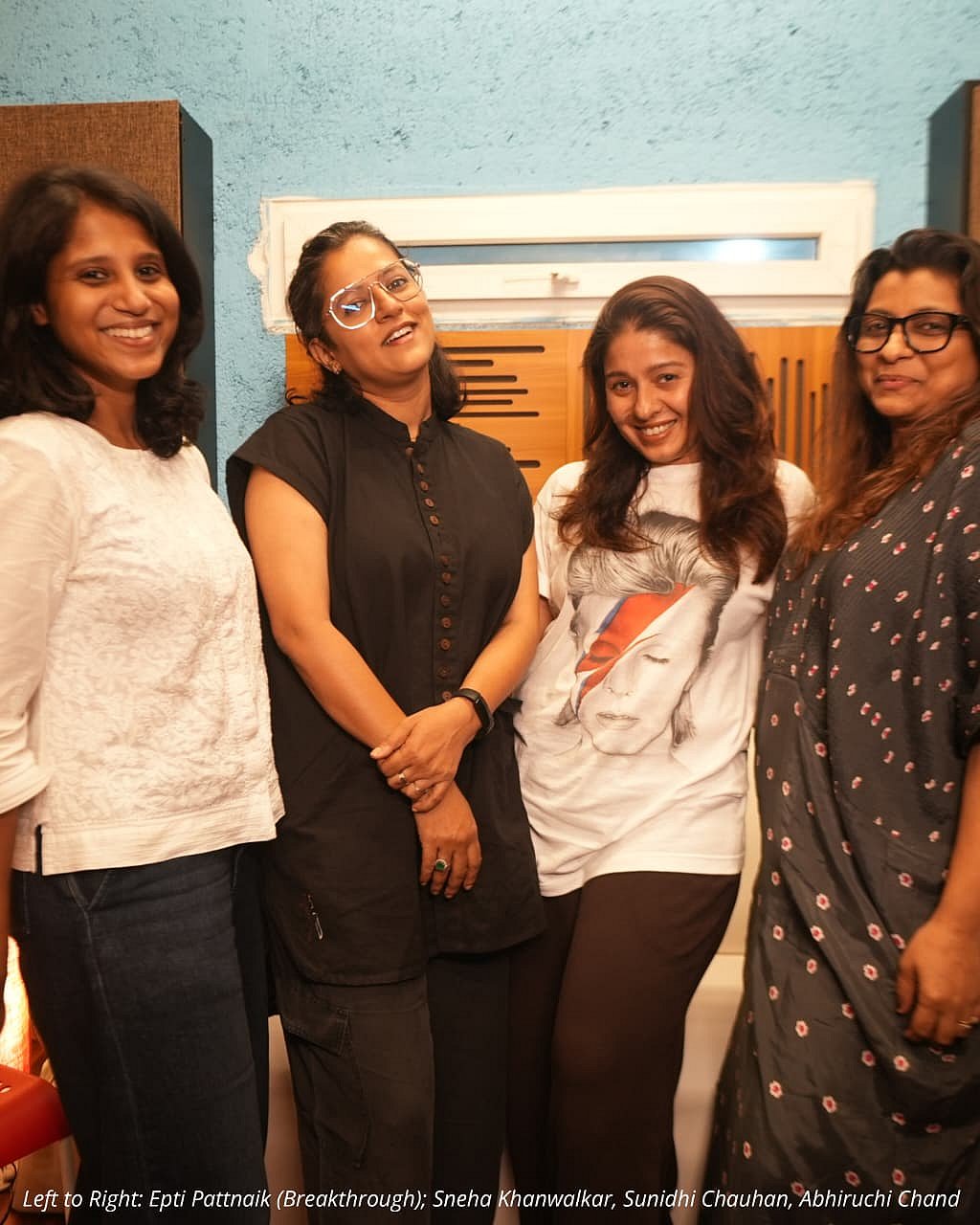 Epti, Sneha, Sunidhi, and Abhiruchi posing