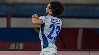 Bengaluru FC 1-2 Kerala Blasters Highlights, ISL: Tuskers Trump 10-Man Blues, Notch Up Their First Win Of Season Photo: X/Kerala Blasters FC : Francisco Feuillassier celebrates after scoring the winner for Kerala Blasters FC against Bengaluru FC in Indian Super League 2025-26.