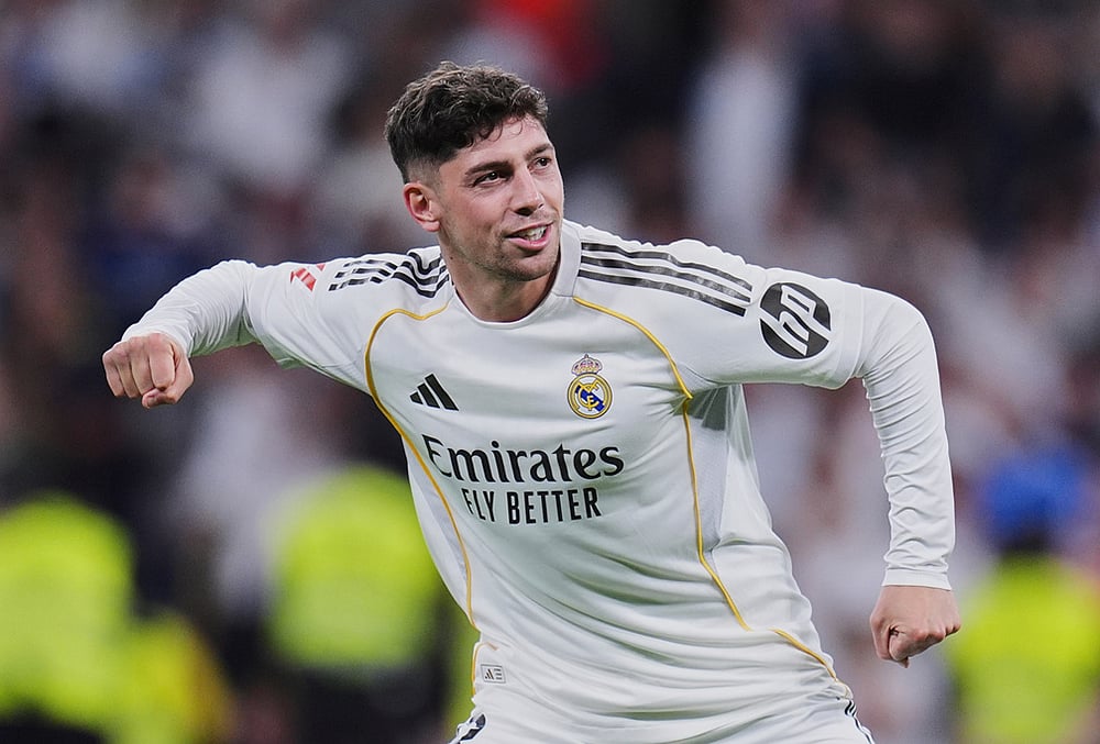Real Madrid vs Girona Spanish La liga soccer-Federico Valverde