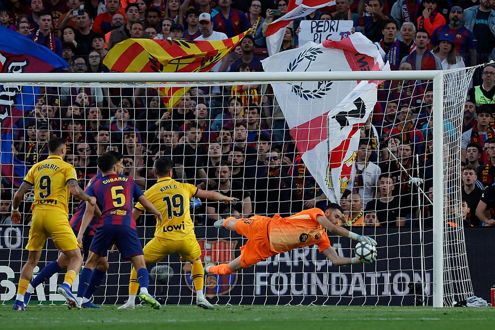 La Liga Soccer Match: Espanyol vs Barcelona