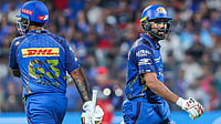X/Star Sports : Rohit Sharma gets retired hurt after scoring 19 off 13 balls against RCB.