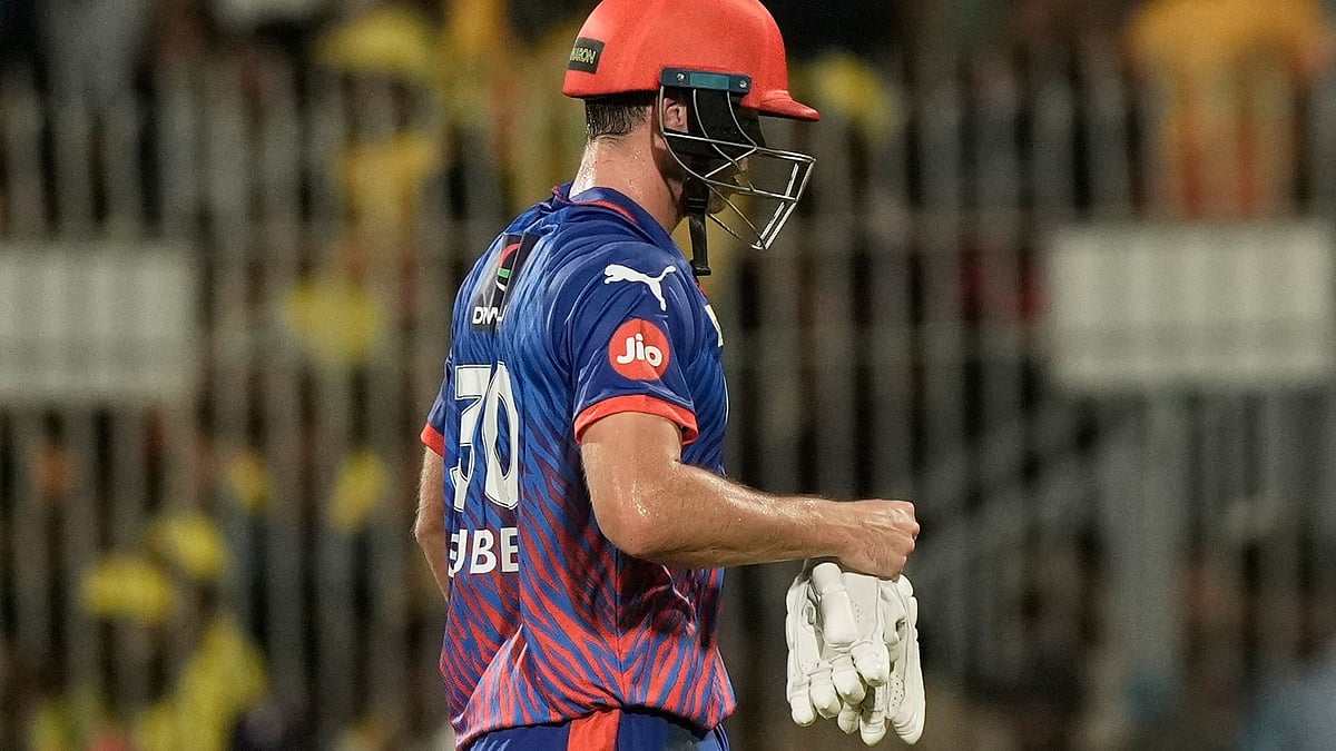 (AP Photo/Mahesh Kumar A.) : Delhi Capitals' Tristan Stubbs leaves the ground after losing his wicket during the Indian Premier League cricket match between Chennai Super Kings and Delhi Capitals in Chennai, India, Saturday, April 11, 2026