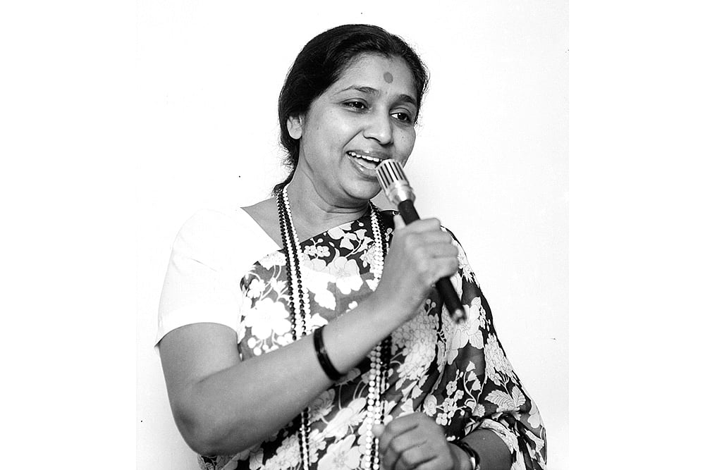 Singer Asha Bhosle.