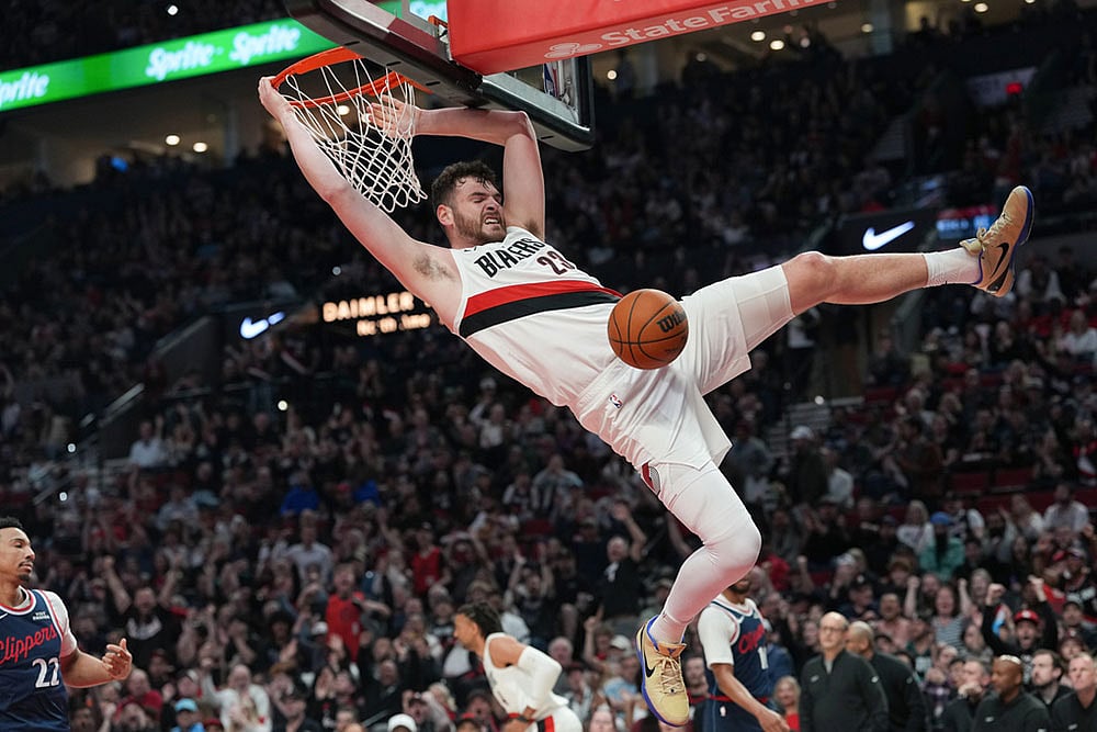 NBA Basketball Game: Portland Trail Blazers vs Los Angeles Clippers