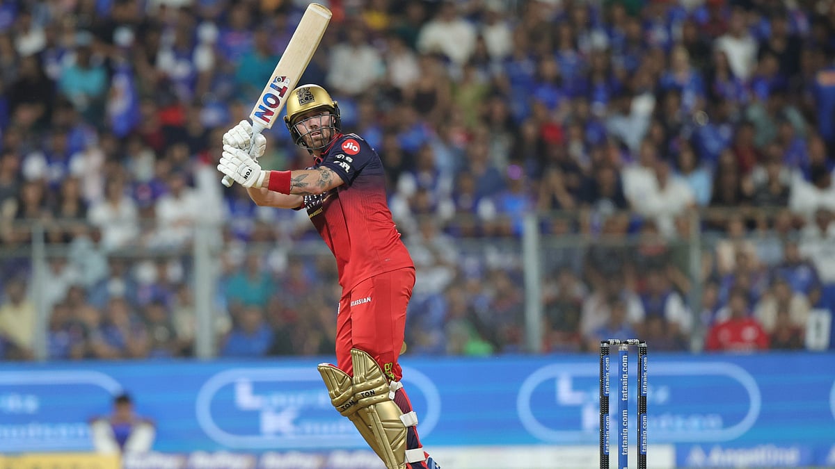 Phil Salt in action for RCB against MI in IPL 2026 clash at Wankhede Stadium in Mumbai.  - IPL/X