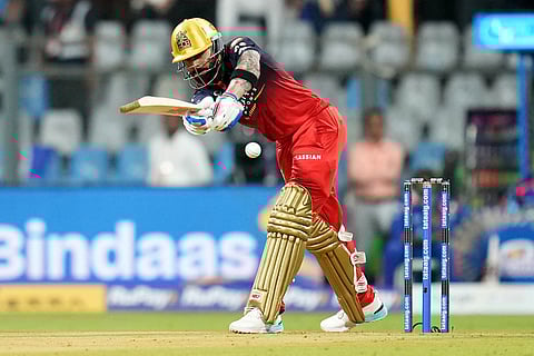 Royal Challengers Bengaluru's Virat Kohli plays a shot during the Indian Premier League cricket match between Mumbai Indians and Royal Challengers Bengaluru, in Mumbai , India.