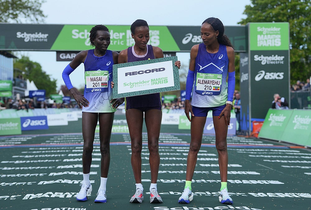 Paris Marathon 2026 photos-Kenyas Magdalyne Masai