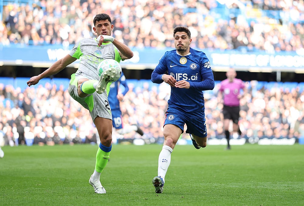 Chelsea vs Man City Premier League soccer- Matheus Nunes