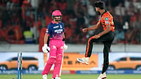 Who Is Praful Hinge? Debutant Bowler Scalping Three Wickets In First Over During SRH Vs RR IPL 2026 Match AP Photo : Praful Hinge celebrates his wicket by dismissing Dhruv Jurel during SRH vs RR IPL 2026 match.