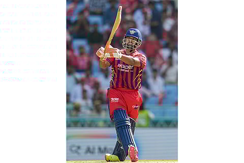 Lucknow Super Giants' captain Rishabh Pant plays a shot during the Indian Premier League (IPL) 2026 cricket match between Lucknow Super Giants and Gujarat Titans, at Ekana Stadium in Lucknow.