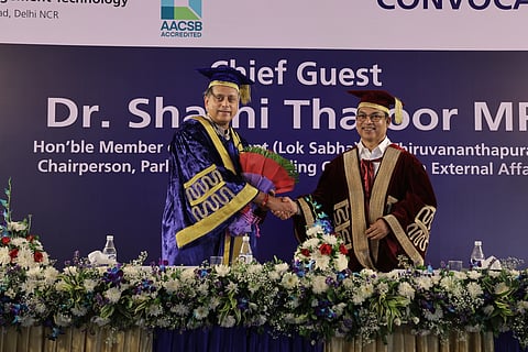 Dr. Shashi Tharoor at the IMT Ghaziabad convocation ceremony