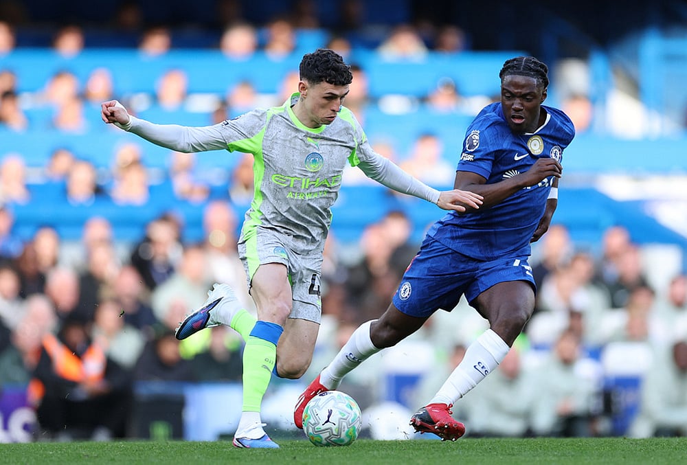Chelsea vs Man City Premier League soccer-Phil Foden