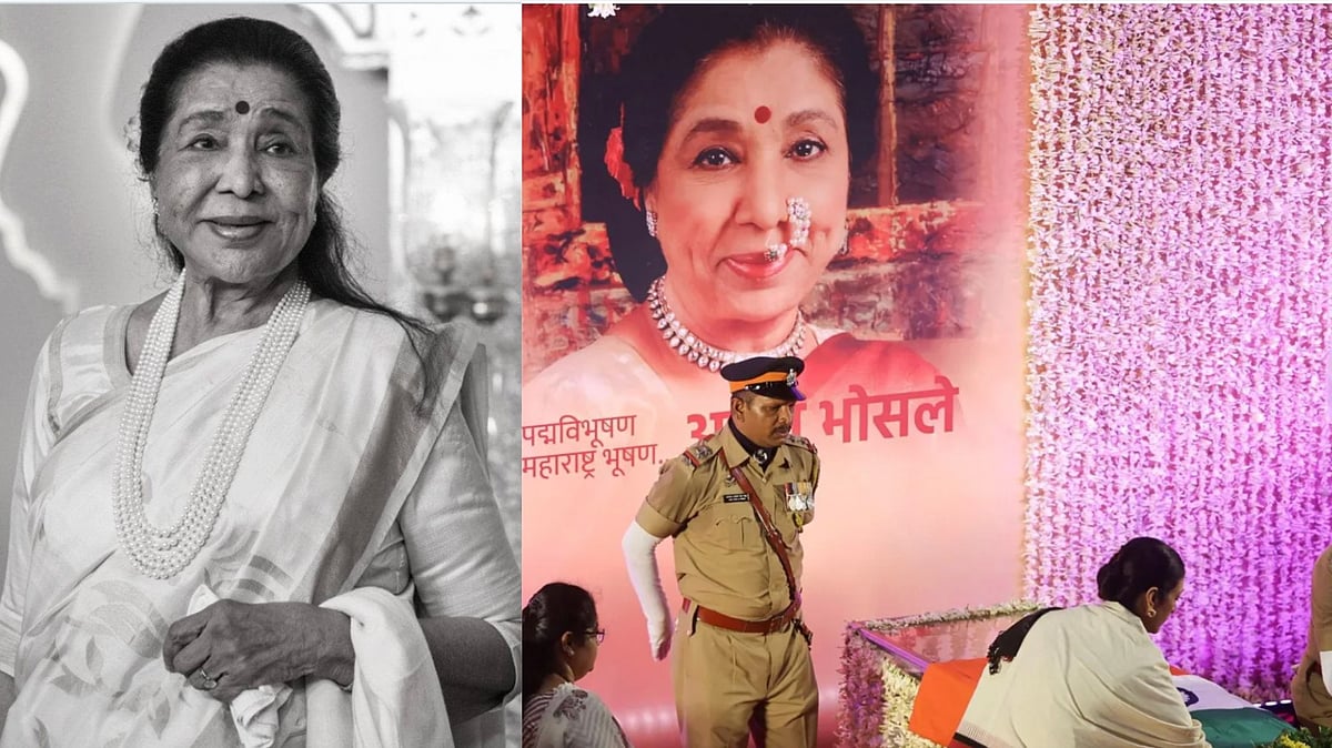 Asha Bhosle cremated with full state honours - X