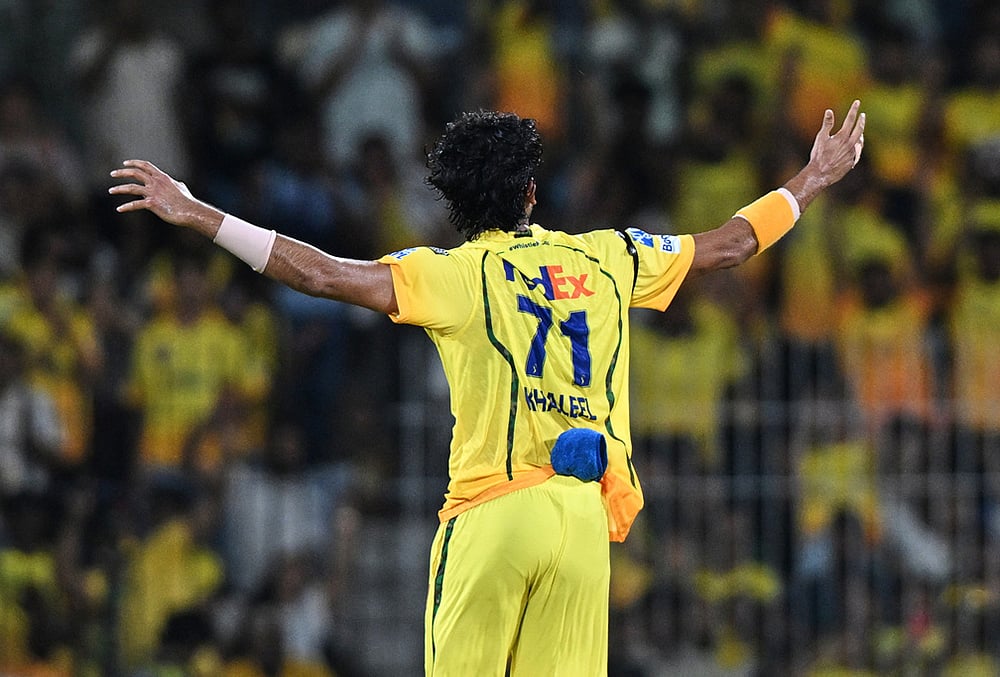 CSK vs KKR IPL 2026 Match 22 at MA Chidambaram Stadium-Khaleel Ahmed