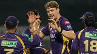 CSK Vs KKR Toss Update, IPL 2026: Kolkata Knight Riders Bowling First In Chennai - Check Playing XIs AP/Bikas Das : Kolkata Knight Riders' Cameron Green celebrates with teammates the wicket of Lucknow Super Giants' captain Rishabh Pant during their Indian Premier League match in Kolkata.