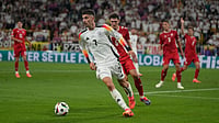 FIFA World Cup 2026 Group E Preview: Germany Seek Redemption Against Ivory Coast, Ecuador And Debutants Curacao | Photo: AP/Darko Vojinovic : Germany's Kai Havertz, front, controls the ball challenged by Denmark's Andreas Christensen during a round of sixteen match at the Euro 2024 soccer tournament in Dortmund, Germany, Saturday, June 29, 2024.