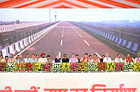 PM Modi and other dignitaries at the Delhi-Dehradun Economic Corridor inauguration