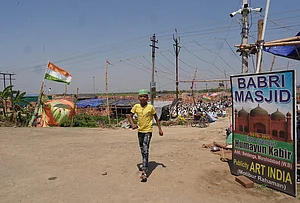 | Photo: Sandipan Chatterjee/Outlook : Replica of Babri Masjid Rejinagar, near Beldanga in Murshidabad district, West Bengal.