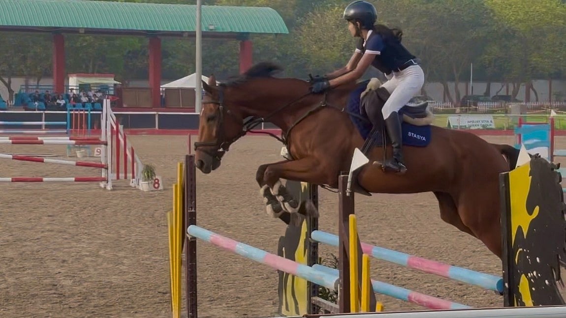 Mumbai's Stasya Pandya Clinches Dual Team Medals at Delhi Horse Show 2026. - Special Arrangement