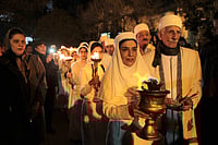 Source: IMAGO / Pacific Press Agency; Representative image : Tehran, Iran: Sadeh, is an Iranian festival that observed by Zoroastrians, celebrated 50 days before Nowruz. Sadeh in Persian means hundred and refers to one hundred days and nights remains to the beginning of spring. It was a festivity to honor fire and to defeat the forces of darkness, frost, and cold.