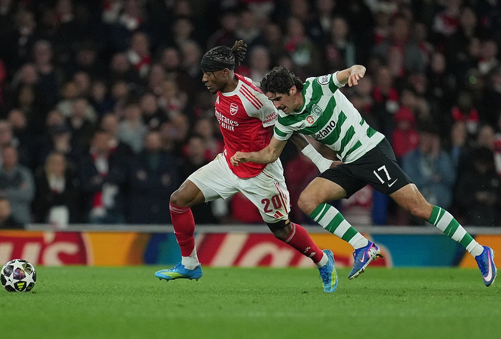 Arsenal Vs Sporting CP Champions League 2025-26 Quarter-Final-Noni Madueke
