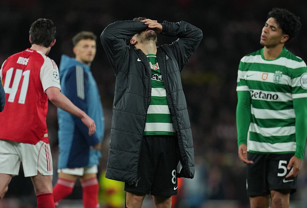 Arsenal Vs Sporting CP Champions League 2025-26 Quarter-Final-Pedro Goncalves