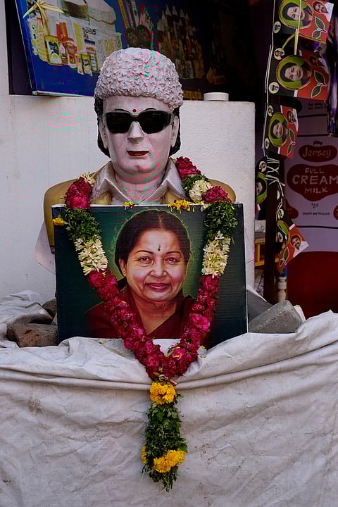 AIADMK election party office in Madurai during the Tamil Nadu Assembly Election 2026.
