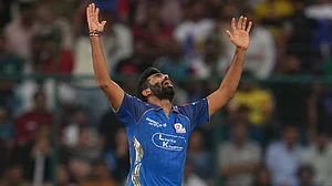 AP Photos/Manish Swarup : Jasprit Bumrah has been wicketless so far in the five matches of IPL 2026.