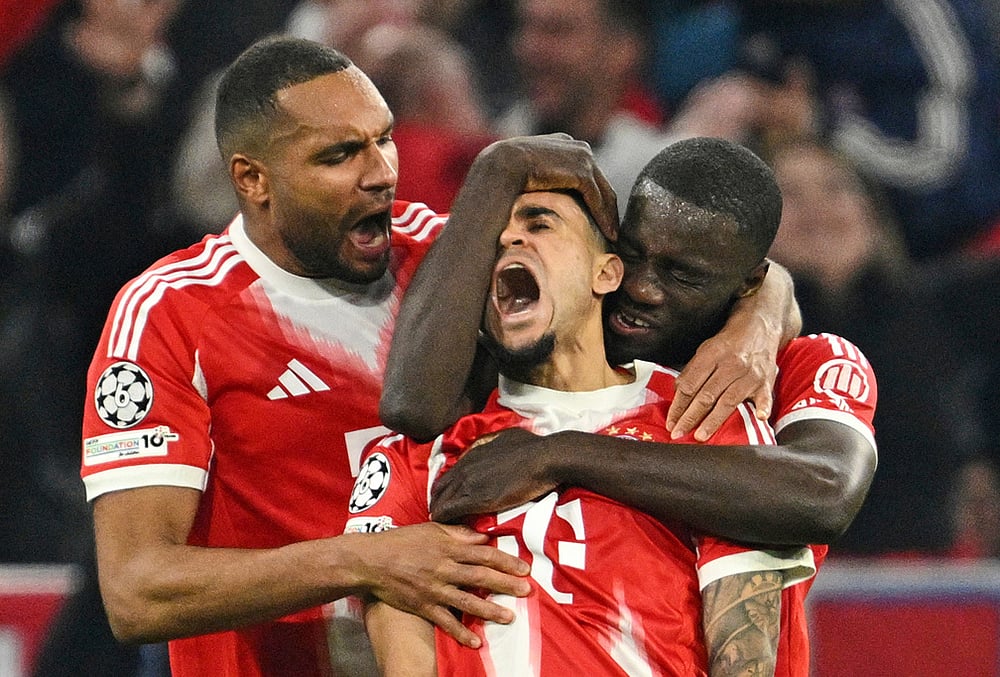 Bayern Munich Vs Real Madrid Champions League 2025-26 Quarter-Final-Bayerns Luis Diaz