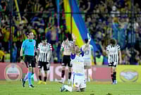 Libertad Vs Rosario Central, Copa Libertadores: Canalla Hand Cabbage Growers Second Straight Defeat | Photo: AP/Jorge Saenz : Enzo Copetti of Argentina's Rosario Central celebrates at the end of Copa Libertadores Group H soccer match against Paraguay's Libertad in Asuncion, Paraguay.