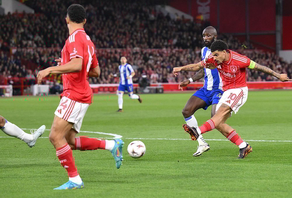 Nottingham Forest Vs FC Porto UEFA Europa League soccer- Morgan Gibbs-White