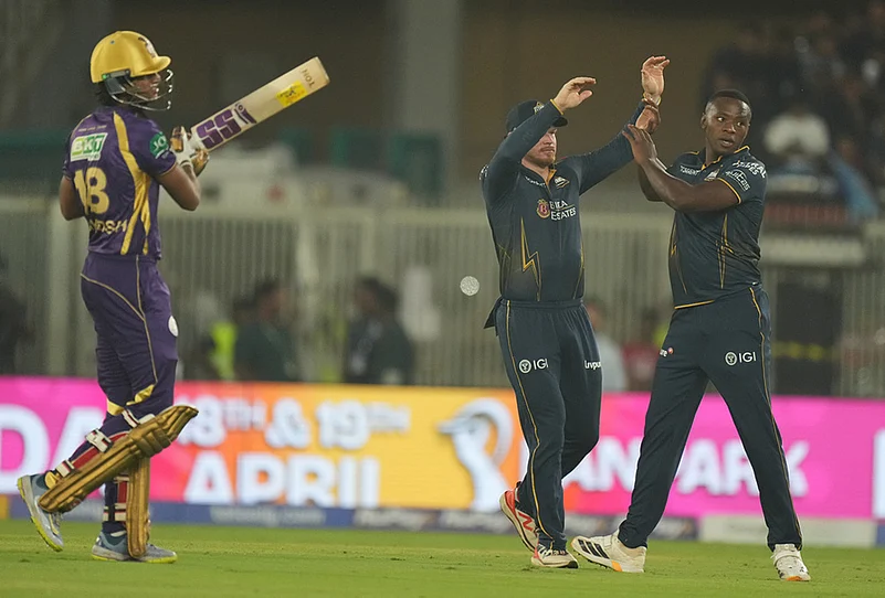 GT vs KKR IPL 2026 Match 25 T20 cricket match-Kagiso Rabada
