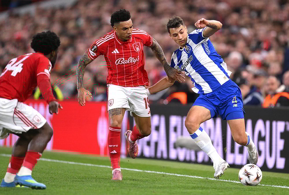 Nottingham Forest Vs FC Porto UEFA Europa League soccer-Portos Jakub Kiwior
