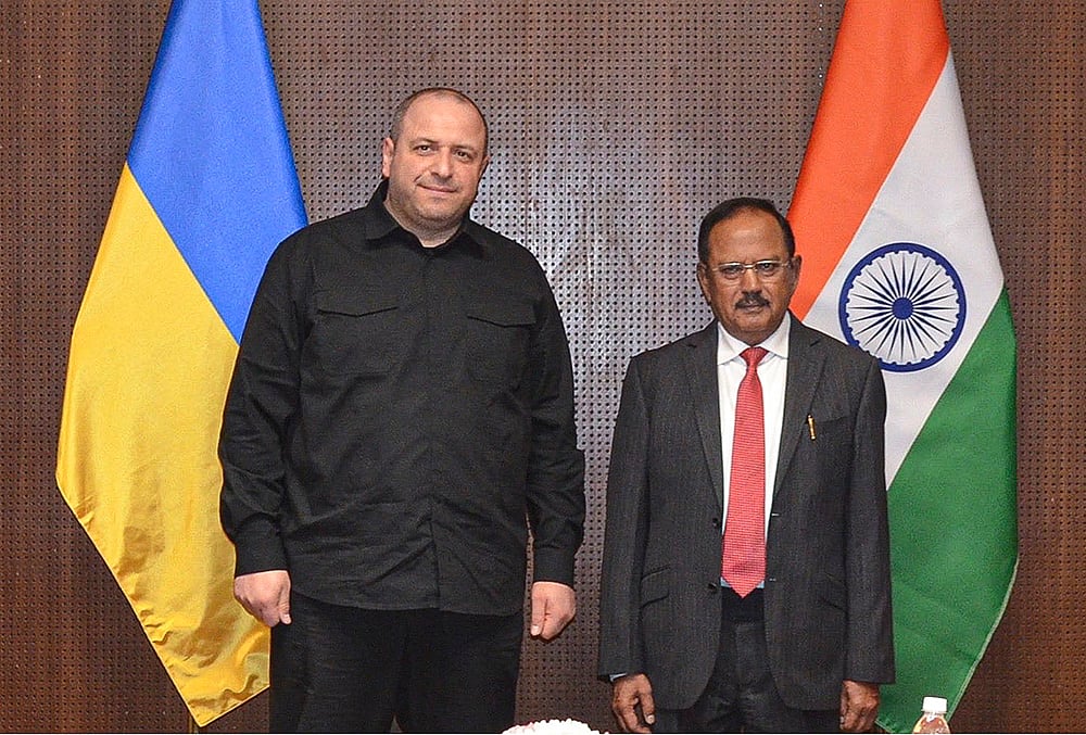 Ajit Doval meets Rustem Umerov