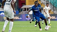 Chennaiyin 1-0 Sporting Delhi Highlights, ISL: Farukh's Early Strike Seals Hard-Fought Win For Marina Machans | Photo: Instagram/chennaiyinfc : Chennaiyin FC's Daniel Chima Chuwku in action during the Indian Super League match against Sporting Club Delhi on April 17, 2026.