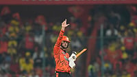 SRH Vs CSK, IPL 2026: Abhishek Sharma Betters Own Fastest Fifty Record For SunRisers Hyderabad AP/Mahesh Kumar A. : Abhishek Sharma celebrates his fifty runs during the Indian Premier League match between Sunrisers Hyderabad and Chennai Super Kings in Hyderabad.