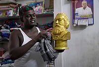 | Photo: Suresh Pandey/OUTLOOK : Meet Karl Marx. In this part of the world, he is not the philosopher or economist who altered the course of world history, but a Communist — a construction worker by profession. He lives with his family in a modest one-room house. In a State that prides itself on its Dravidian legacy, Marx, like many others in this village, nurtures a quiet hope: to build a just, classless society — the very ideal that Marxists have long envisioned. “My father was a Communist. He gave me this name, and I carry it with pride.” he says