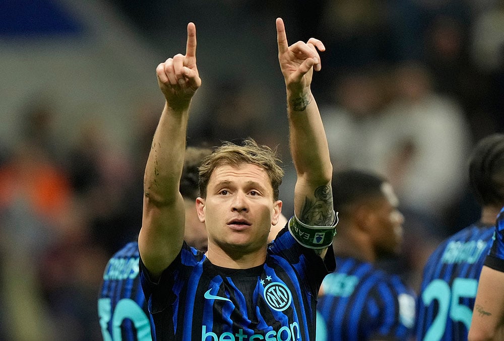 inter milan vs cagliari serie a soccer-Inter Milans Nicolo Barella