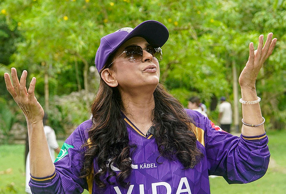 Juhi Chawla at KKR’s Runs to Roots initiative launch