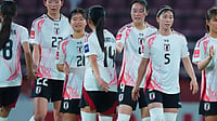 AFC : Japan footballers in action during AFC U20 Asian Cup 2026 in Thailand. 