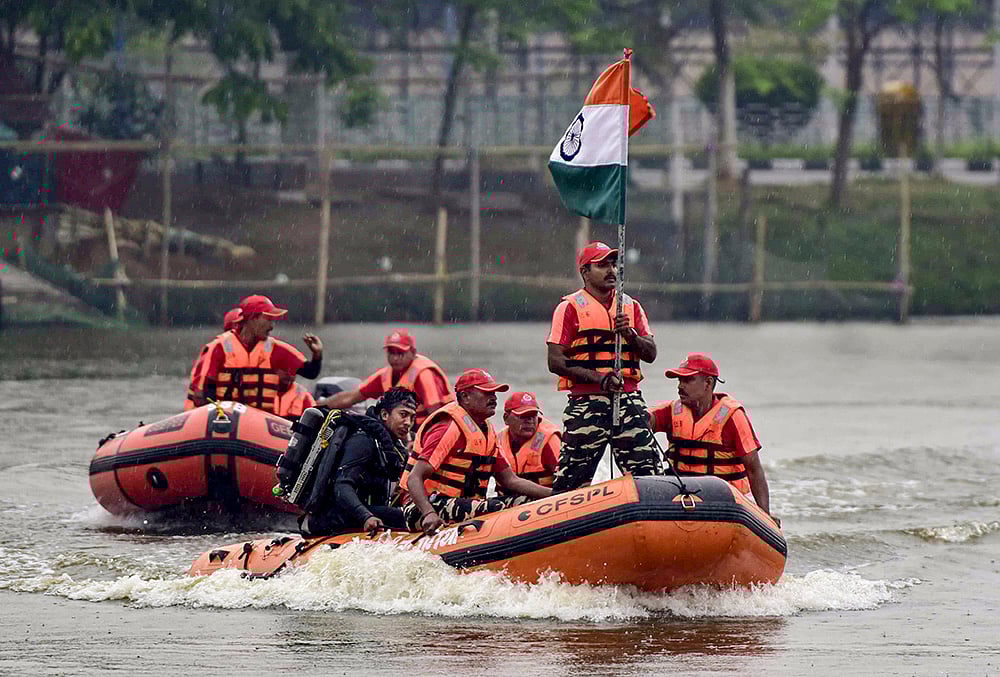 Joint flood relief exercise in Assam