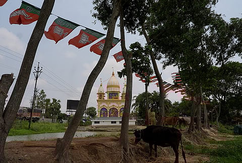 In Nandigram's Hindu majority villages, an ideological strife separates the BJP's Hindutva iconography and TMC's Bengali-Hindu ethos.