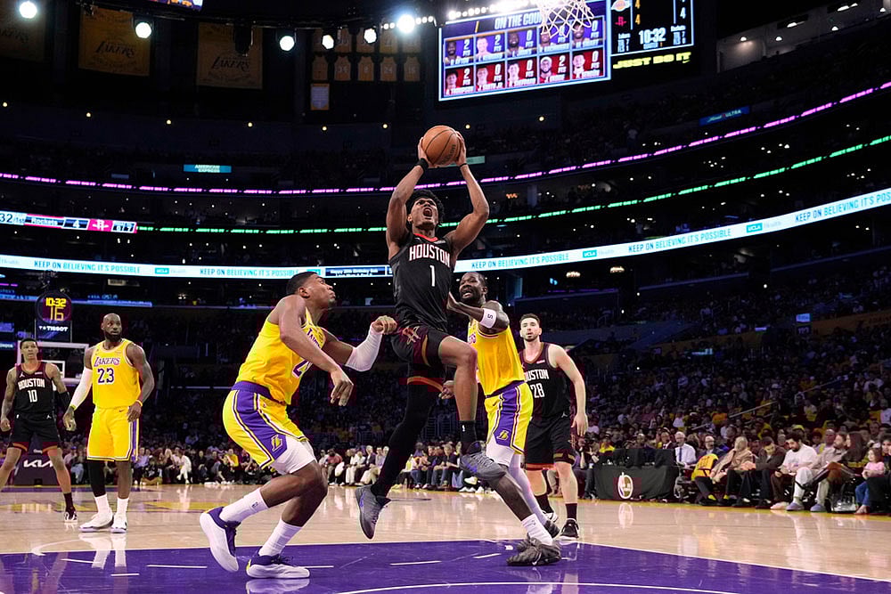 NBA Basketball: Los Angeles Lakers vs Houston Rockets