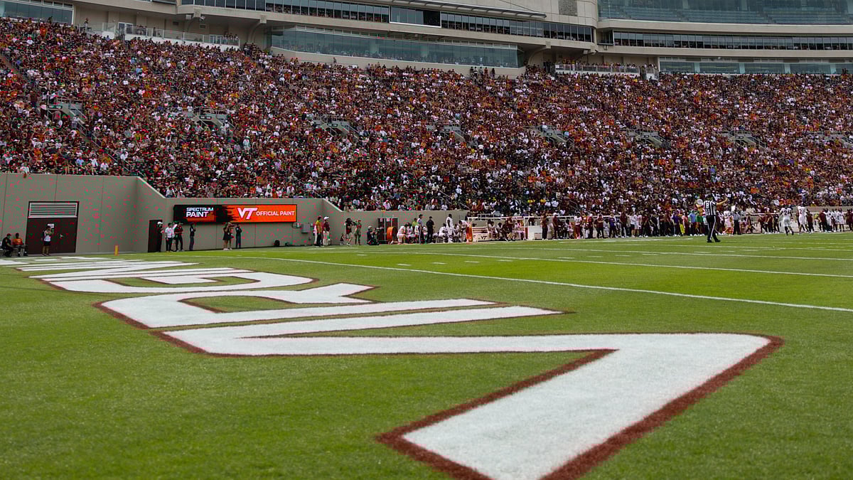 Virginia Tech’s Lane Stadium during the spring football game on Saturday.  - virginia_tech/X