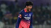 IPL : Yash Raj Punja in action for the Rajasthan Royals